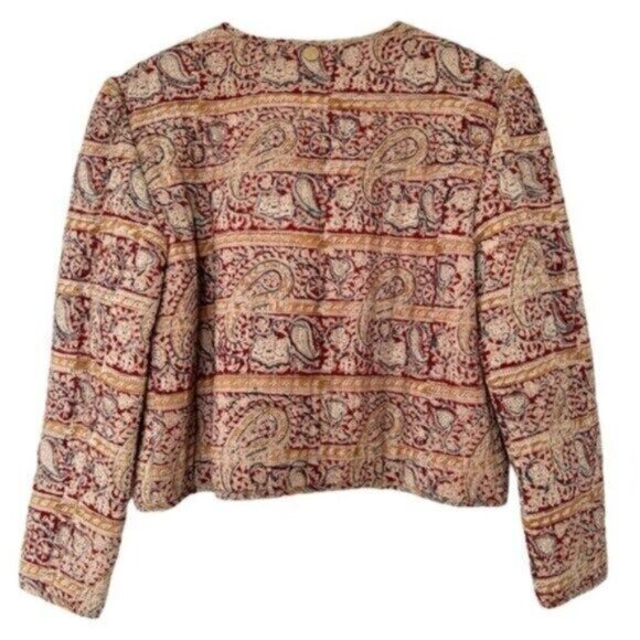 NWOT Alix of Bohemia Camille Pasha Paisley Reverso Quilted Jacket Size M - Picture 8 of 13